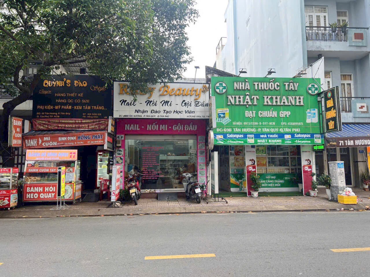 Bán Nhà mặt tiền Tân Hương 4x18,5m